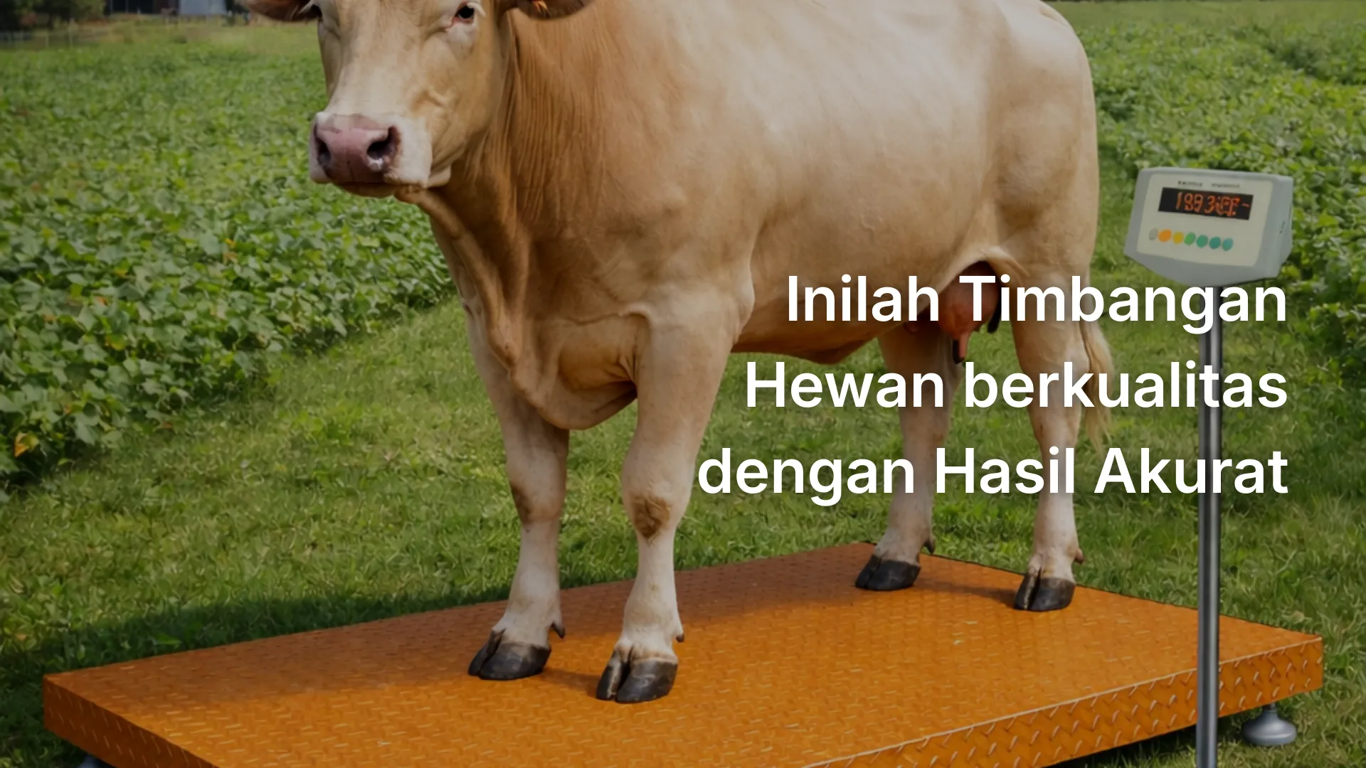 timbangan hewan tanpa kerangkeng