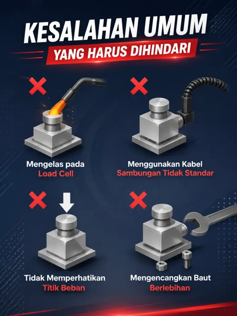 Kesalahan Umum yang Harus Dihindari dalam istal memasang load cell